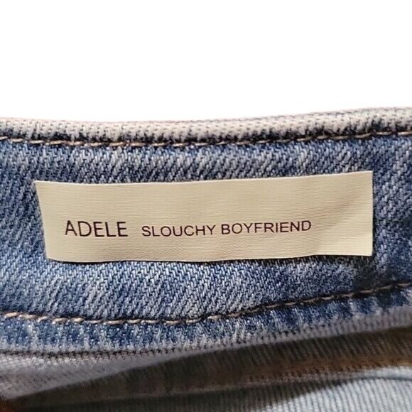 KUT FROM THE KLOTH Adele Slouchy Boyfriend Distressed Light Wash Denim Jeans 2 - Picture 6 of 7
